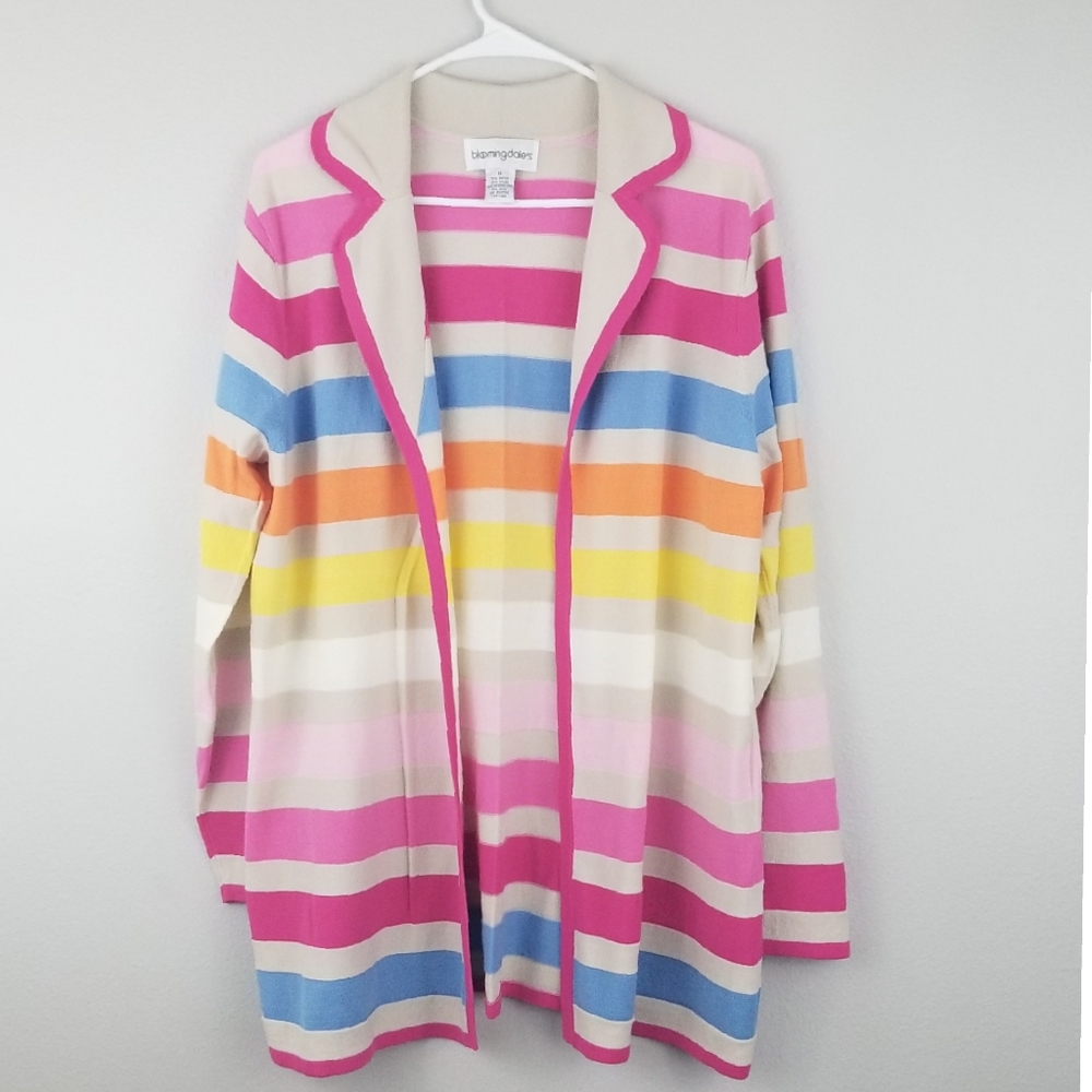 Bloomingdale's Open Cardigan Colorful